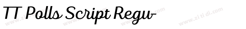 TT Polls Script Regu字体转换